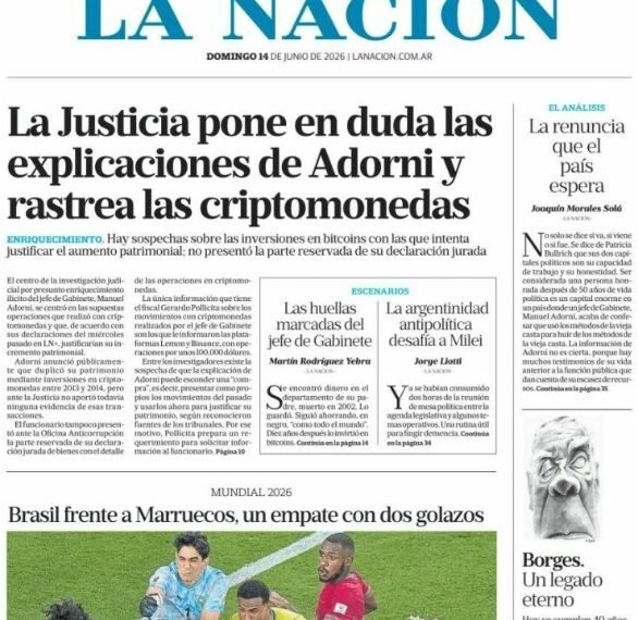 Portadas latinoamericanas de este domingo 14 de junio de 2026