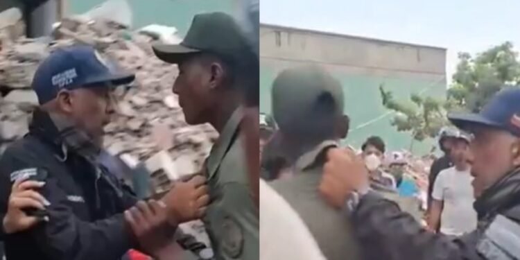 Tensión en La Guaira: familiares encararon a militar señalado de beber durante labores de rescate (VIDEO)