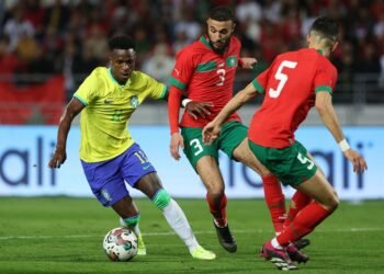 Vinícius salvó a Brasil con el gol del empate ante Marruecos